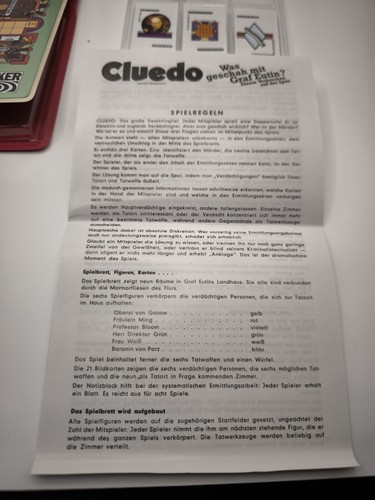 Cluedo - Magnetic Ausgabe - Vintage - Spiel - Parker 1991 Reisespiel Komplett !! - Bild 6 von 9