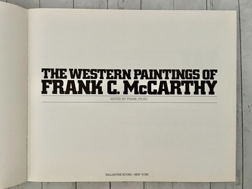 The Western Paintings of Frank C. McCarthy, Storz 3rd Print 1974 PB Ballentine - Picture 6 of 7