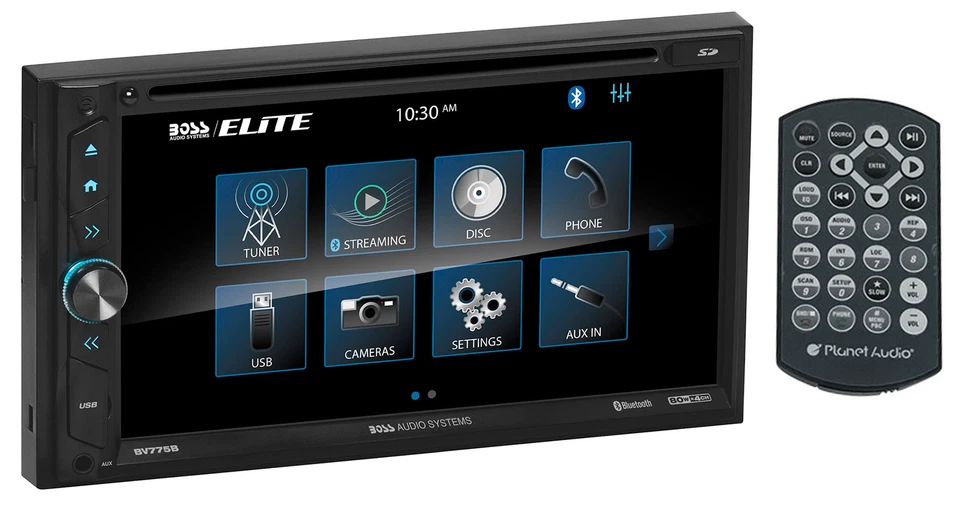 Boss Audio BV775B 6.9" In-Dash Car Monitor DVD Receiver w/Bluetooth AM/FM+Camera - Image 2 of 4