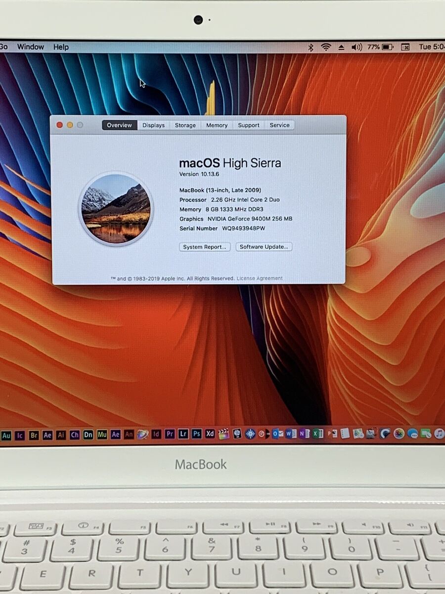 MacBook White Unibody 13.3” 2.6GHz core 2 Duo 8GB RAM 256GB MacBook White Unibody 13.3” 2.6GHz core 2 Duo 8GB RAM 256GB