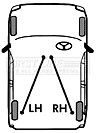 First Line FKB3761 Brake Cable