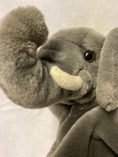 Elefant Toys R Us Handpuppe 10 Zoll Plüschtier mit Schwanz 2010 Geoffrey grau Spielzeug - Bild 2 von 11