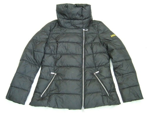 Eccellente nero trapuntato Barbour International taglia Rockingham Coat 12 colore UBwZq8Fw