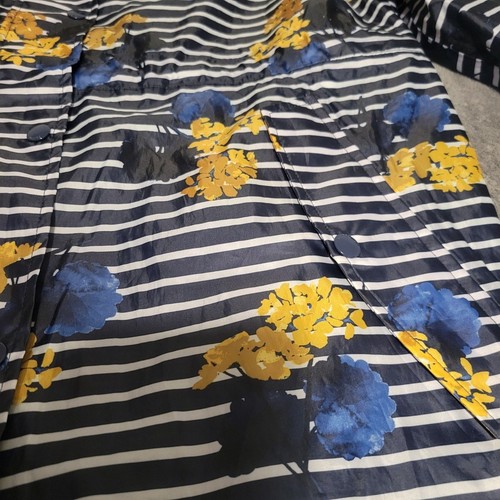 Joules Right as Rain Collection Floral Sz 12 Waterproof Breathable Light Jacket - Picture 3 of 6