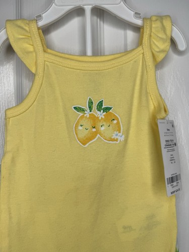 Carter’s Baby 2-Piece Lemon Print Outfit - Size 9M - Brand New with Tags - Picture 2 of 5