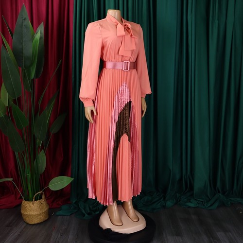 Women's Fall Dresses Flowy Casual Floral Maxi Dress Smocked Tiered Long Dress - Foto 16 di 60