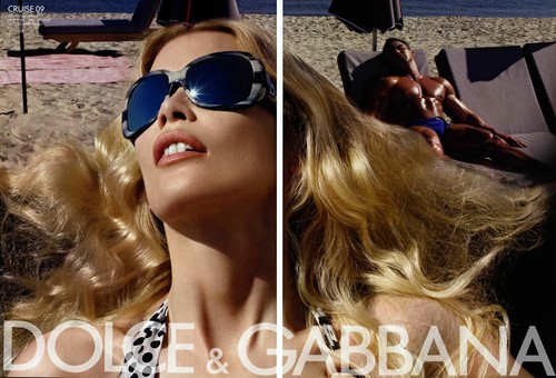 2008 Dolce & Gabbana DG Claudia Schiffer Catherine McNeil 4-seitige MAGAZINANZEIGE - Bild 2 von 2