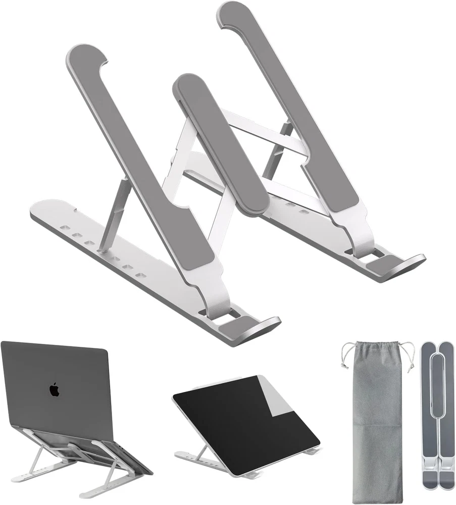 Laptop Stand, Aluminum Alloy Computer Stand, Ergonomic Adjustable Laptop Riser E Laptop Stand, Aluminum Alloy Computer Stand, Ergonomic Adjustable Laptop Riser E