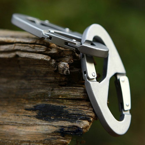 Heavy Duty Aluminum Alloy Carabiner Snap Clip Hook ClimbingV Keychain Fo Nice - Picture 8 of 10