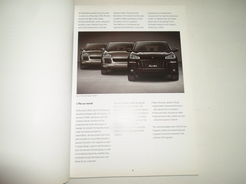 2006 Porsche Cayenne Producto Información Manual Stained Fábrica OEM Libro 06 - Imagen 6 de 12