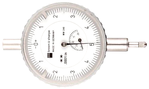 Brown & Sharpe AGD White Dial Indicator Series MW240 0 - .200" Range - Picture 4 of 4