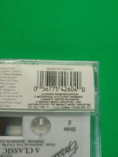 A Classic Romance Cassette Tape Chopin Tchaikovsky,Schumann New Sealed 1993 - Bild 8 von 9