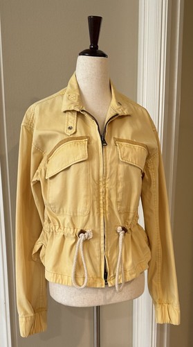 Veronica Bartjacke gelb Utility Baumwolle Kordelzug Schößchen Größe XS - Bild 2 von 10