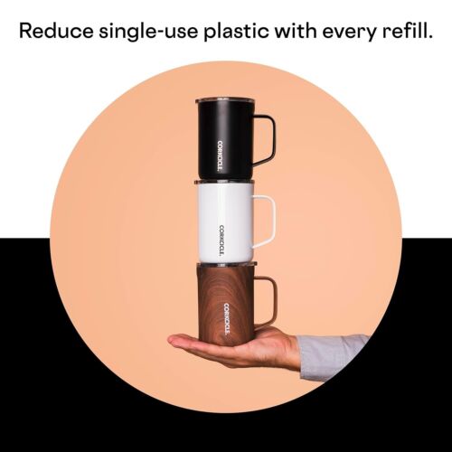 Corkcicle Matte Black Triple Insulated Stainless Steel Travel Coffee Mug 16oz. - 第 7/9 張圖片