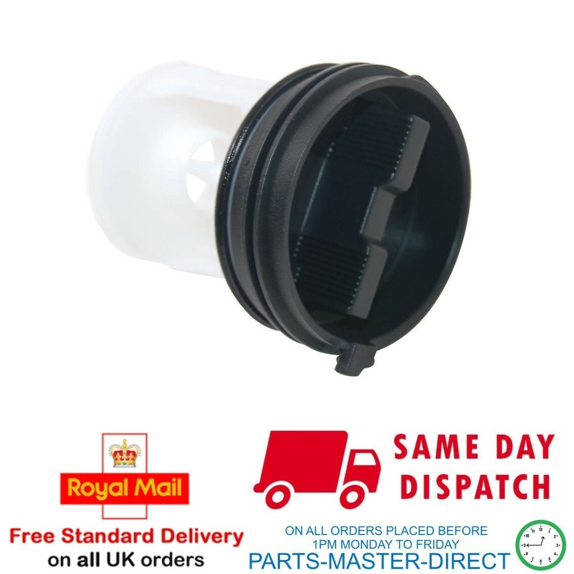 GENUINE WHIRLPOOL WASHING MACHINE DRAIN FILTER PUMP COVER