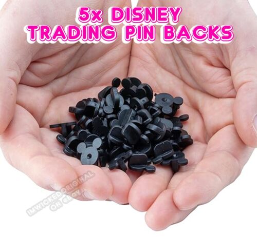 5x NUEVO LOTE DE RESPALDOS DE PASADOR COMERCIAL DISNEY DE GOMA PAQUETE PASADOR COMERCIAL RESPALDO CABEZA MICKEY. - Imagen 2 de 24