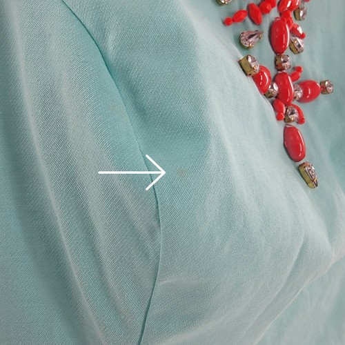 Lilly Pulitzer Bluse Damen 2 Jackie Perlen ärmellos türkis koralle gefüttert - Bild 5 von 10