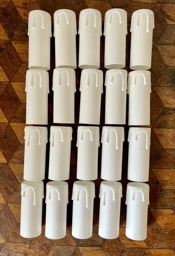 66mm x 23mm Candle Drip Sleeve Tube Plastic Chandelier Wall Light Lamp Sconce A - Picture 8 of 9