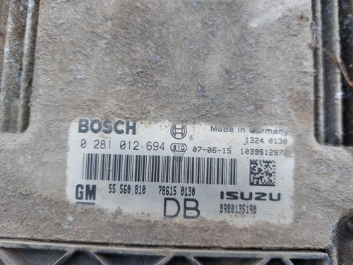 VAUXHALL ASTRA H MK5 1.7 CDTI DIESEL ENGINE ECU CONTROL UNIT 55560810 - Picture 4 of 4