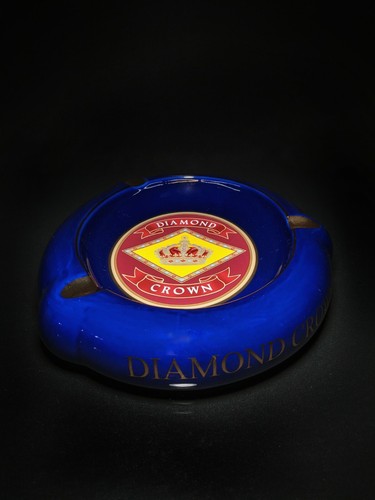 Diamond Crown Large Size Ceramic Ashtray & Humidor Combo NIB - Picture 12 of 19