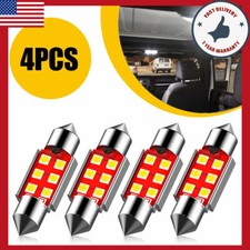 4pcs 41mmLED Dome 6SMD Map Light Bulbs DE4410 212-2 569 6429 6000K Xenon White
