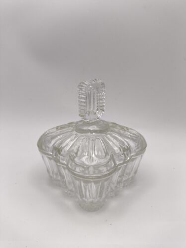 Vintage Glass Antique Candy Sweet Dish with Lid Bowl | Gift Pretty Cute Shop VGC - Picture 8 of 13