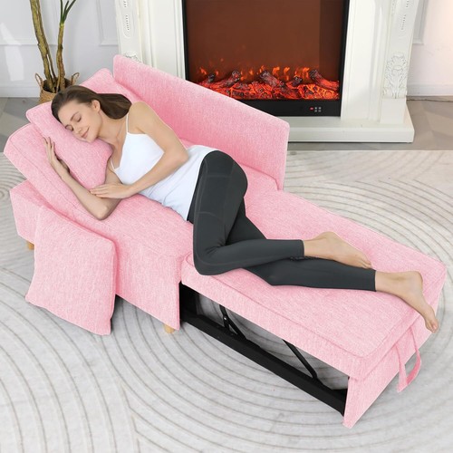 Folding Ottoman Sofa Bed Chair 4-in-1 Sleeper Sofa with 5 Adjustable Backrest A+ - Picture 88 of 124