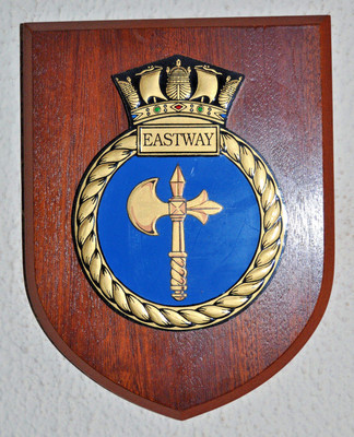 HMS Eastway Schild Plakette Wappen Royal Navy RN