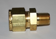 1/2" Tube OD x 1/4" MNPT Brass Fitting Swagelok B-810-1-4