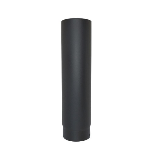 Vitreous Enamelled Flue Pipe Wood Multifuel Stove Matt Black 4" 5" 6" 7" 8" - Picture 19 of 62