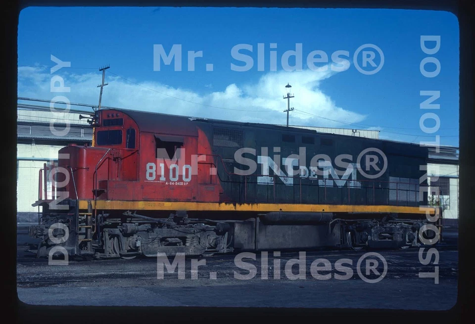 Original Slide NdeM Nacionales de Mexico ALCO C424 Class Leader 8100 SLP SLP 197 - Image 1 of 1