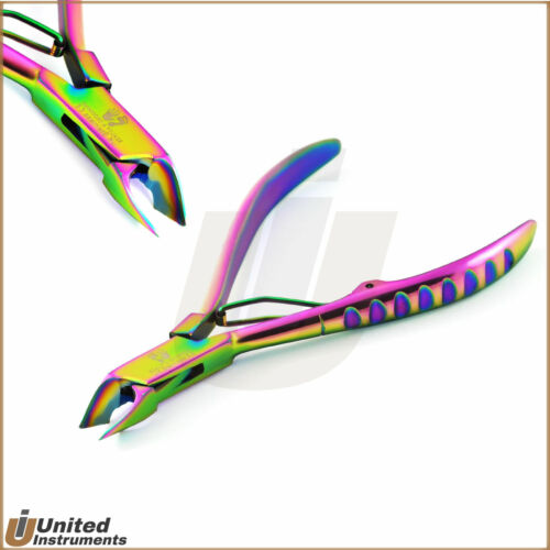 Juego de herramientas para el cuidado de uñas de manicura pinza de cutículas cortador arco iris empujador de cutículas - Imagen 2 de 5