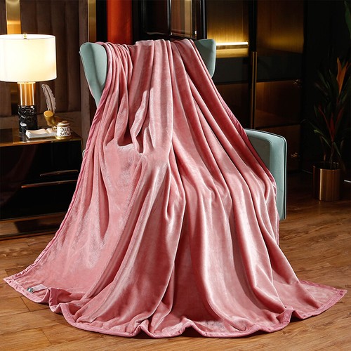 Velvet Flannel Blanket Soft Warm Bed Cover Queen King Size 500g/meter sheet New - Picture 58 of 82