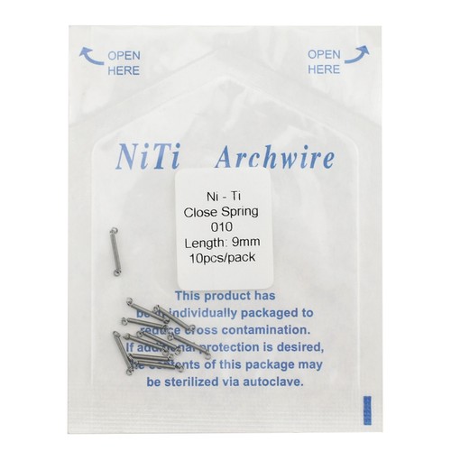 Dental Orthodontic Niti Closed Open Coil Spring Arch Wires 010 012 6mm 9mm 180mm - Picture 8 of 45
