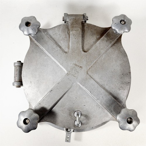 Cubierta de ventana y tapa de aluminio vintage con ojo de buey para barco - 18" de diámetro - Imagen 3 de 9