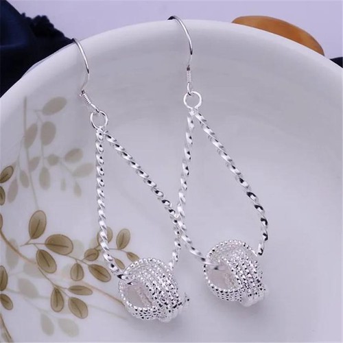 925 Sterling Silver Drop Earrings – Elegant Jewelry for Women, Wholesale Fashion - Picture 4 of 18