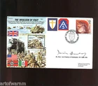 JS50/43/9 -  THE INVASION OF ITALY  1943 -   signed RAF WW2 comm. cover