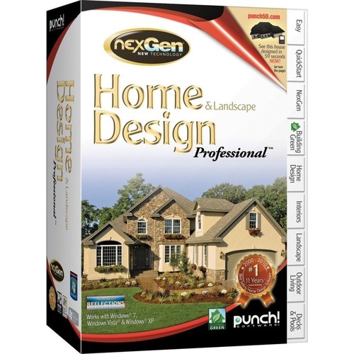 Punch Home & Landscape Design ProfessionalNexgen Technology V2 3d *New,Sealed* - 第 1/1 張圖片