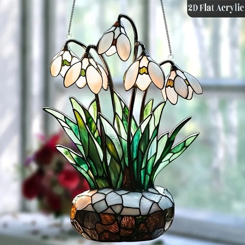 1 Stck. 8 Zoll Acryl Sonnenfänger Blumentopf Fenster Anhänger für Garten Haus Dekoration - Bild 4 von 12