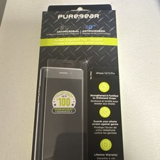 PureGear Steel 360 Antimicrobial Screen Protector For iPhone 12/12 Pro