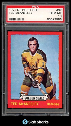 1973 O-PEE-CHEE #37 TED MCANEELEY PSA 10