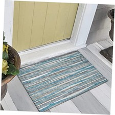  Waverly 1'8" x 2'6" AWA31 Blue Indoor Outdoor Area Rug, Stain Resistant, 