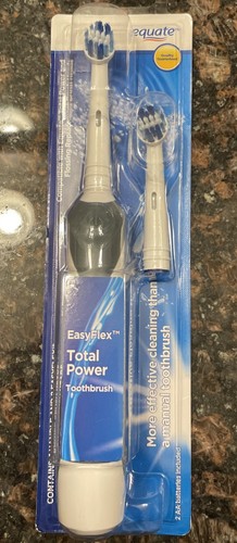 Equate Easyflex Total Power Battery Toothbrush, Includes 2 Replacement Heads - Picture 1 of 2