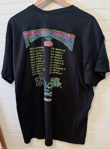 Rob Zombie Alice Cooper Freaks on Parade XL Band T-Shirt 2024 Tour schwarz Tee - Bild 3 von 5