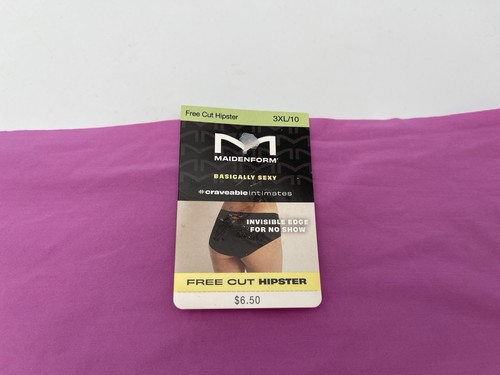 Maidenform Women’s 3XL/10 Free Cut Hipster invisible Magenta No Show Panties - Picture 3 of 12