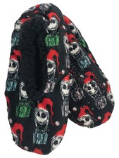 Nightmare Before Christmas Womens Black Jack Skellington Ballet Slippers OSFM