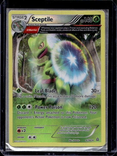 2015 Pokemon XY Primal Clash Sceptile Reverse Holo #9/160