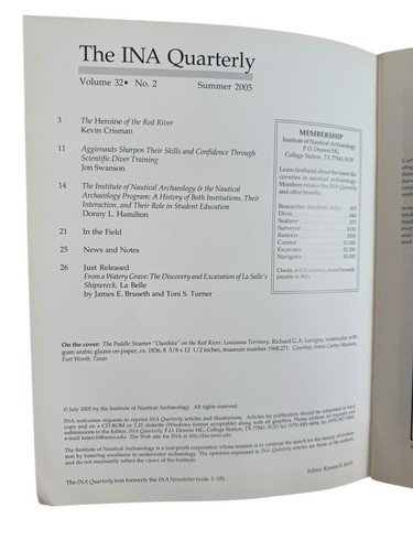 Inst Of Nautical Archaeology (INA) Quarterly Journals And Newsletter Summer 2004 - Picture 3 of 3