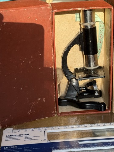 Vintage ESL Microscope ( S.R.Stubbs M.Sc. ) Experiment/Student Made England x2 - Picture 9 of 21