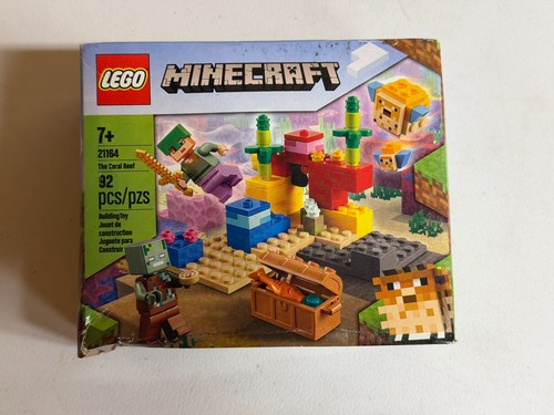 Lego 21164 Minecraft El Arrecife de Coral CAJA DESGASTE - Imagen 1 de 2